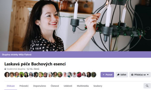 FB skupina Laskavá péče Bachových esencí